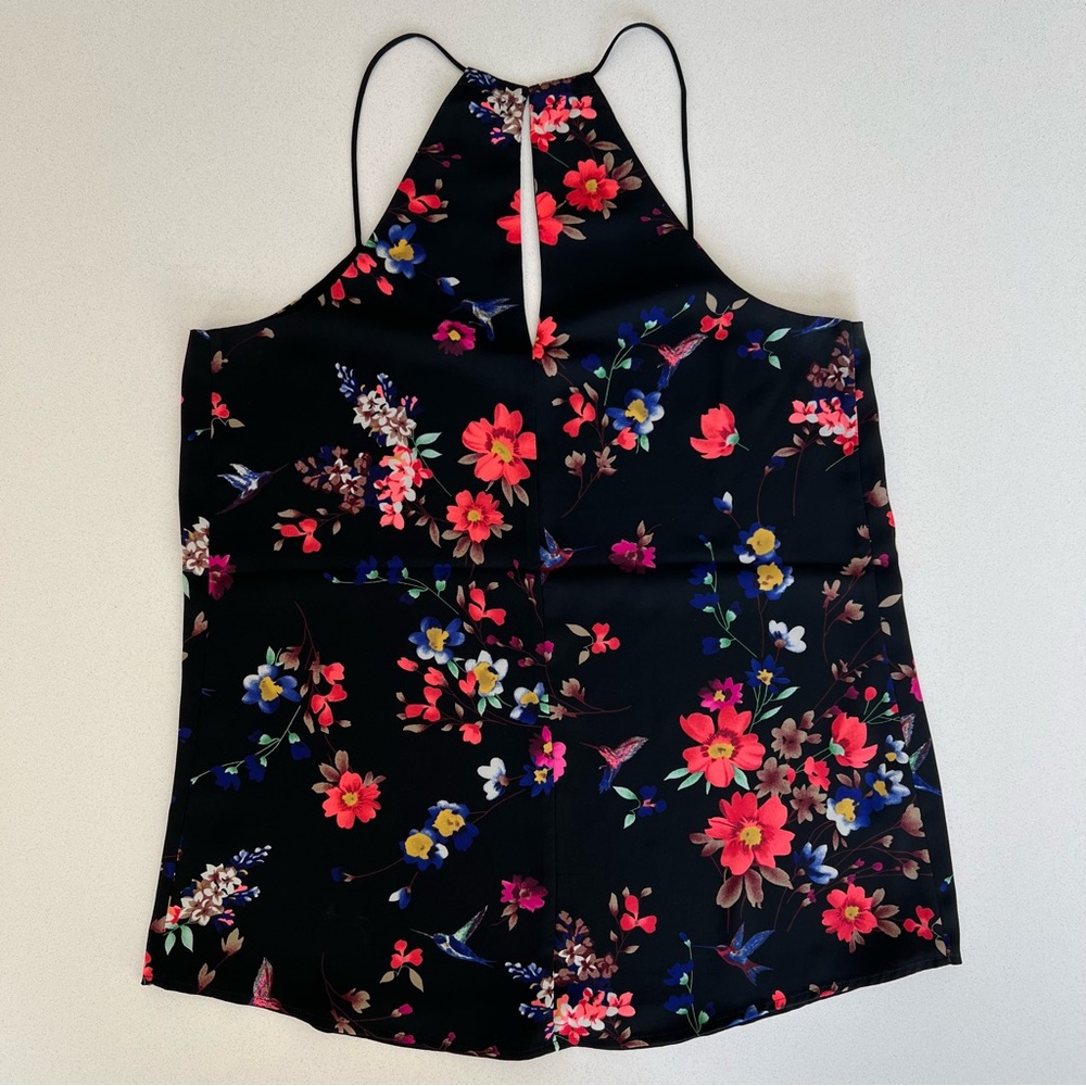 Reversible tank blouse with spaghetti straps